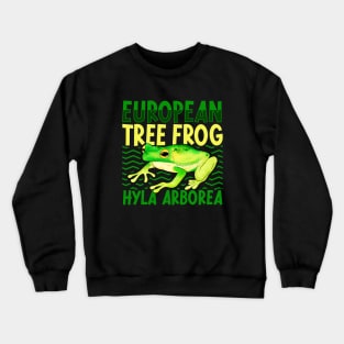 European Tree Frog Crewneck Sweatshirt